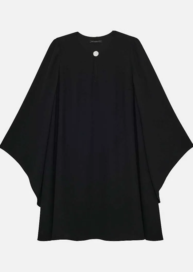 Robe Raonie Noire En Crepe*TARA JARMON Clearance
