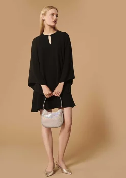 Robe Raonie Noire En Crepe*TARA JARMON Clearance