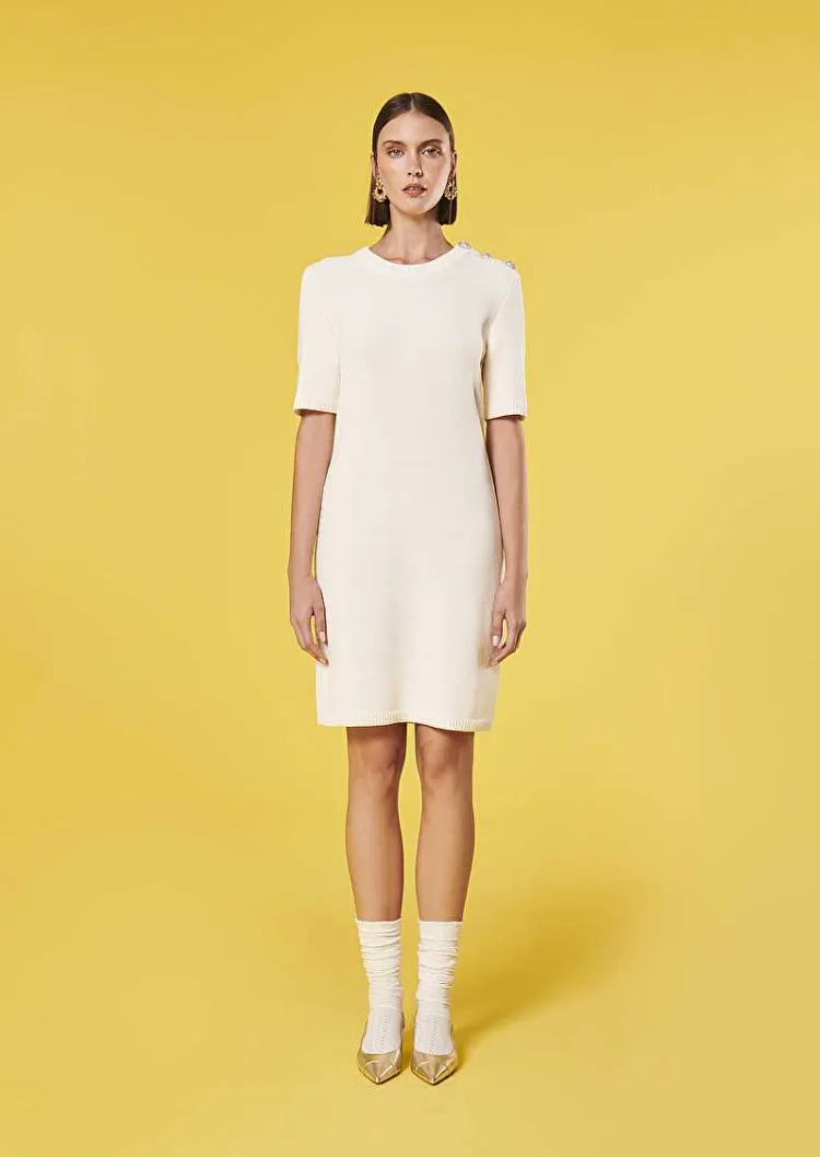 Robe Rayonnante En Coton Irise Ecru*TARA JARMON New