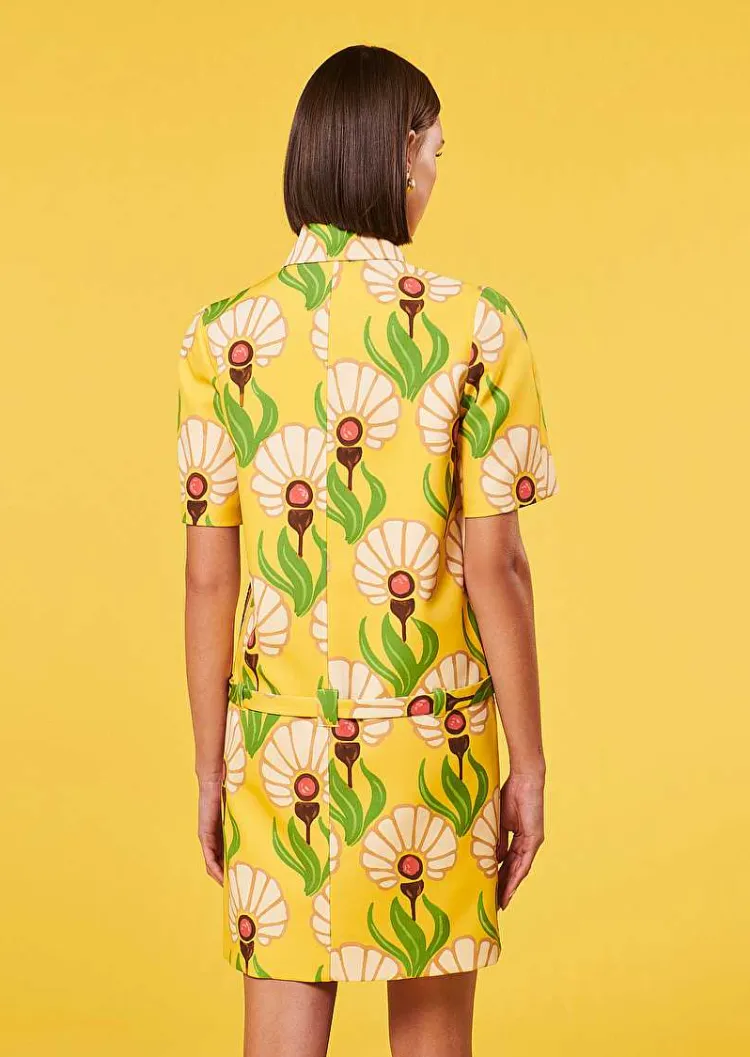 Robe Rivage Imprime Fleurs Jaunes*TARA JARMON Online