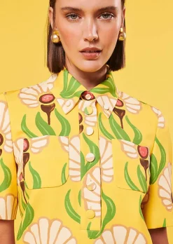 Robe Rivage Imprime Fleurs Jaunes*TARA JARMON Online