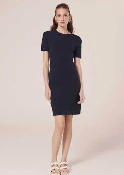 Robe Rocky En Cupro Bleu Nuit*TARA JARMON Hot