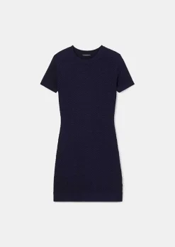 Robe Rocky En Cupro Bleu Nuit*TARA JARMON Hot