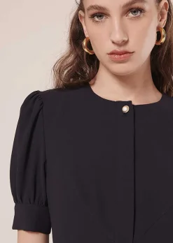 Robe Roucoule En Crepe Bleu Nuit*TARA JARMON Online