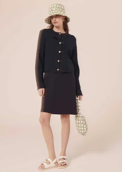 Robe Roucoule En Crepe Bleu Nuit*TARA JARMON Online
