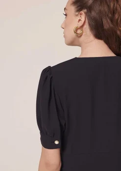 Robe Roucoule En Crepe Bleu Nuit*TARA JARMON Online