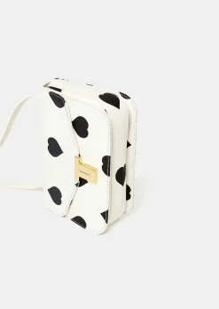 Sac 8 Bis Ecru A Pois Noirs Coeurs*TARA JARMON Discount