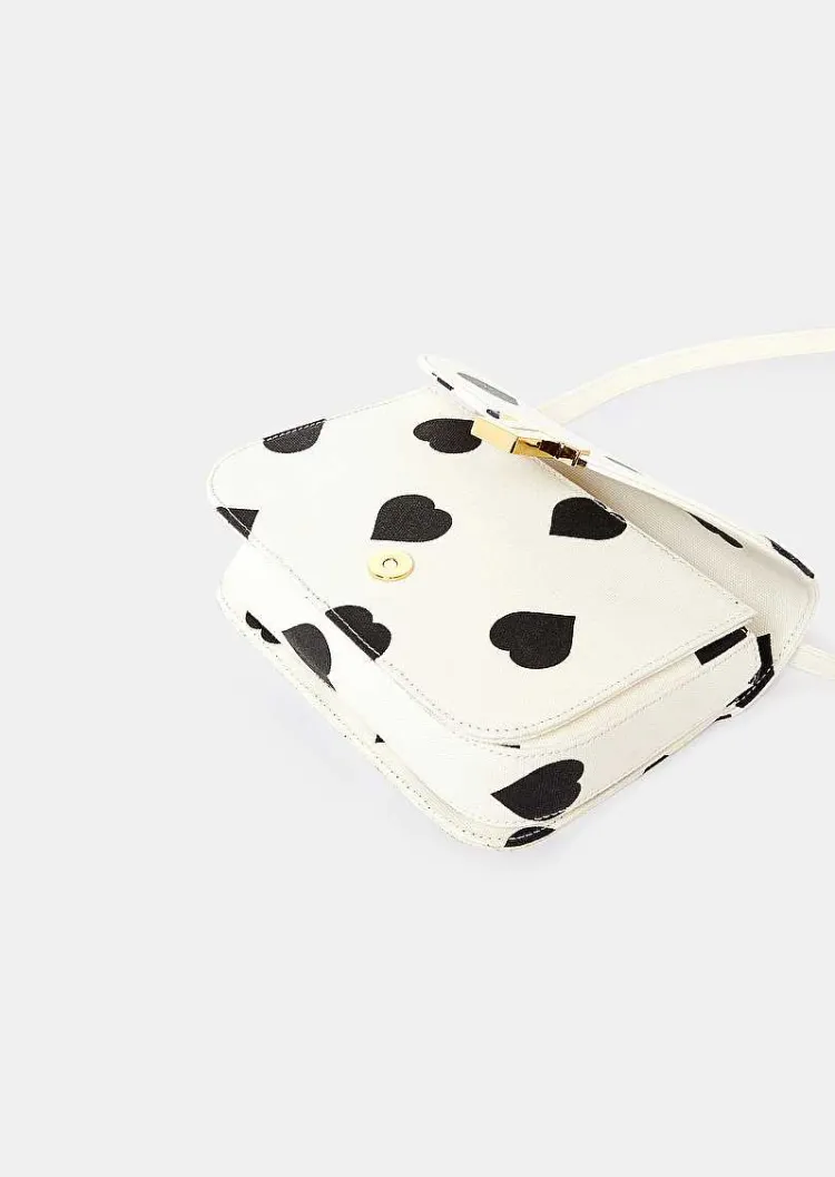 Sac 8 Bis Ecru A Pois Noirs Coeurs*TARA JARMON Discount