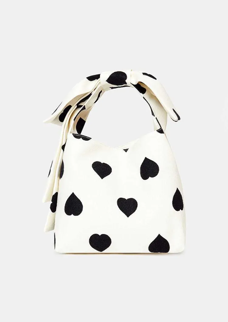 Sac Souple Sally Ecru A Pois Noirs*TARA JARMON Hot
