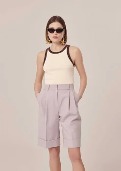 Short En Laine Froide Violet Swan*TARA JARMON Discount