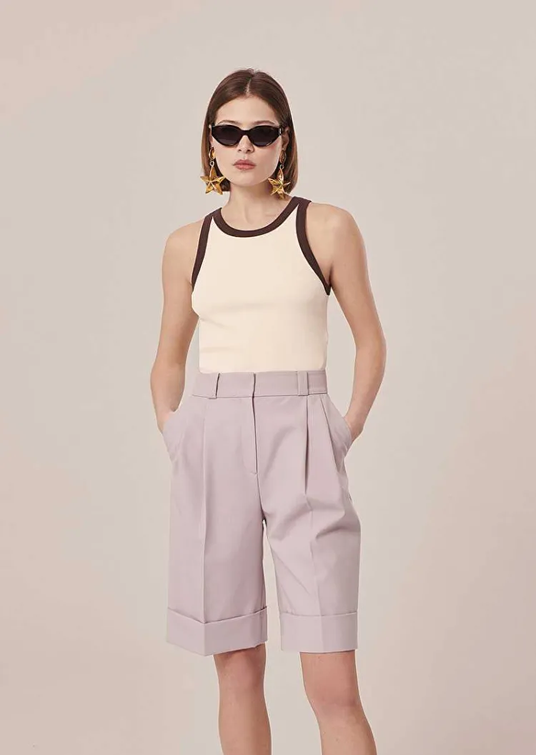 Short En Laine Froide Violet Swan*TARA JARMON Discount