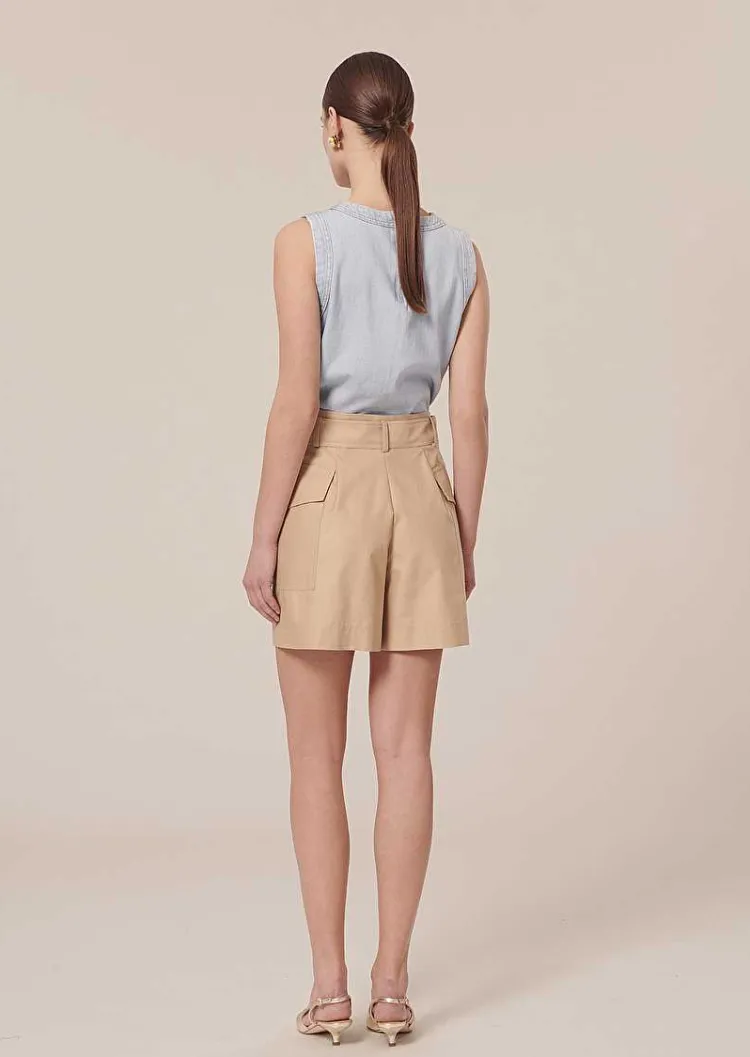 Short Sylviane En Coton Beige*TARA JARMON Fashion