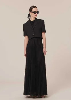 Varosa Veste En Laine Froide Noire*TARA JARMON Clearance