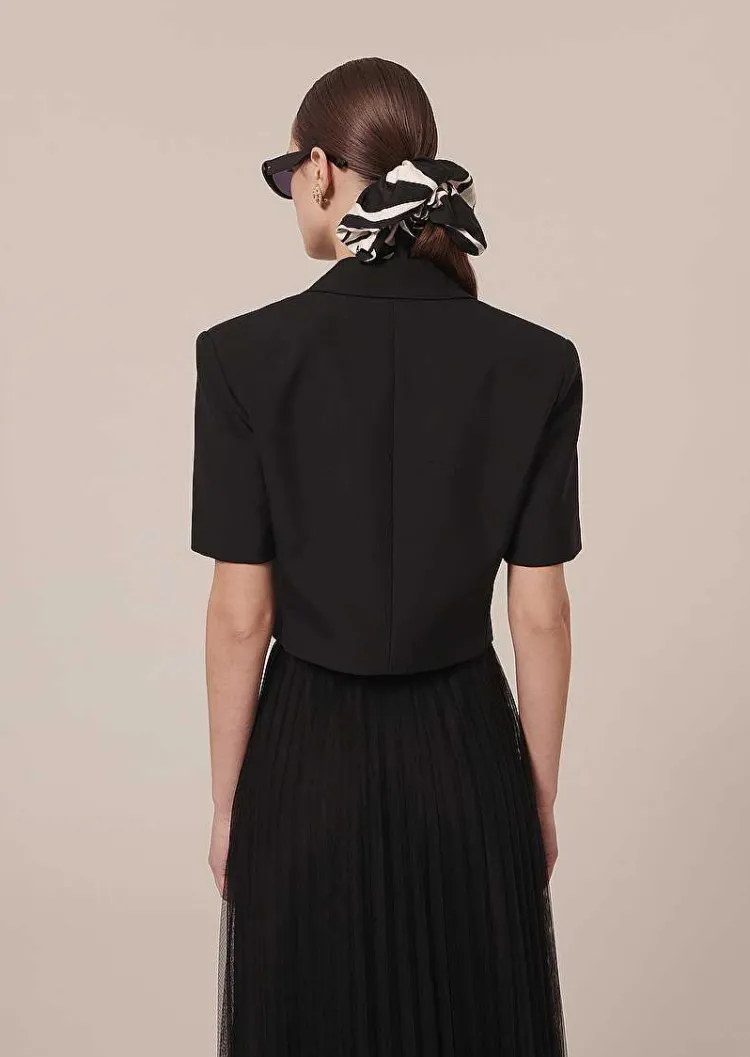 Varosa Veste En Laine Froide Noire*TARA JARMON Clearance