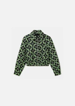 Veste Balthazar Bleu Nuit Avec Motif Graphique Vert*TARA JARMON Sale
