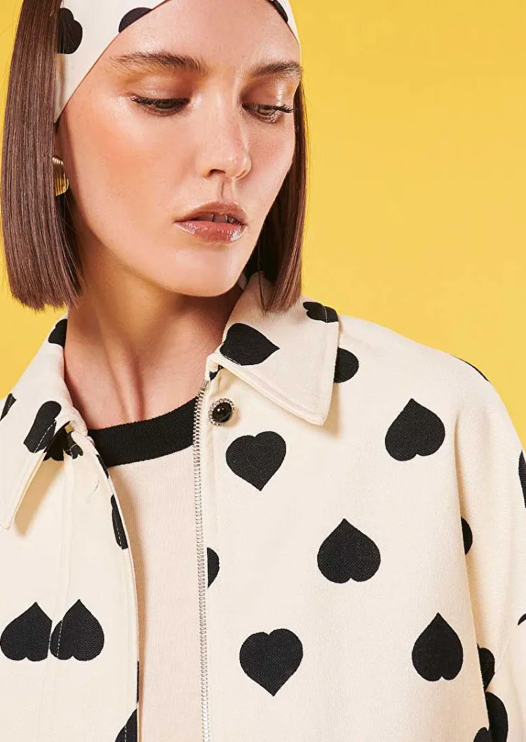 Veste Bobby Ecru A Pois Noirs*TARA JARMON Outlet