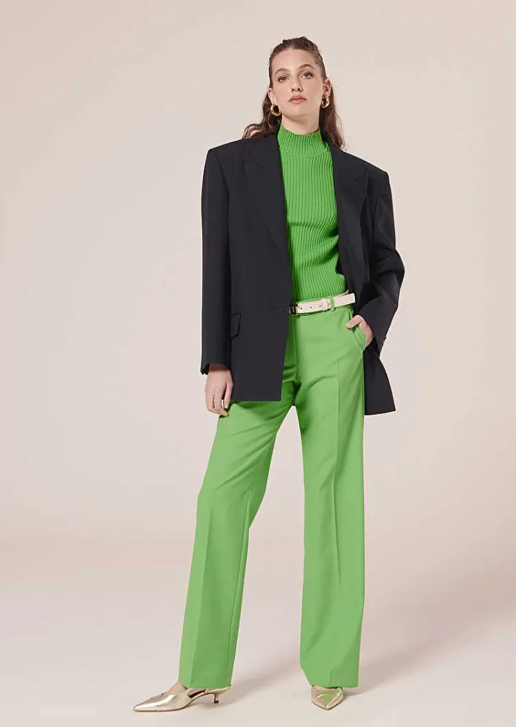 Veste De Costume En Laine Froide Bleu Nuit Vancouvereur*TARA JARMON Discount