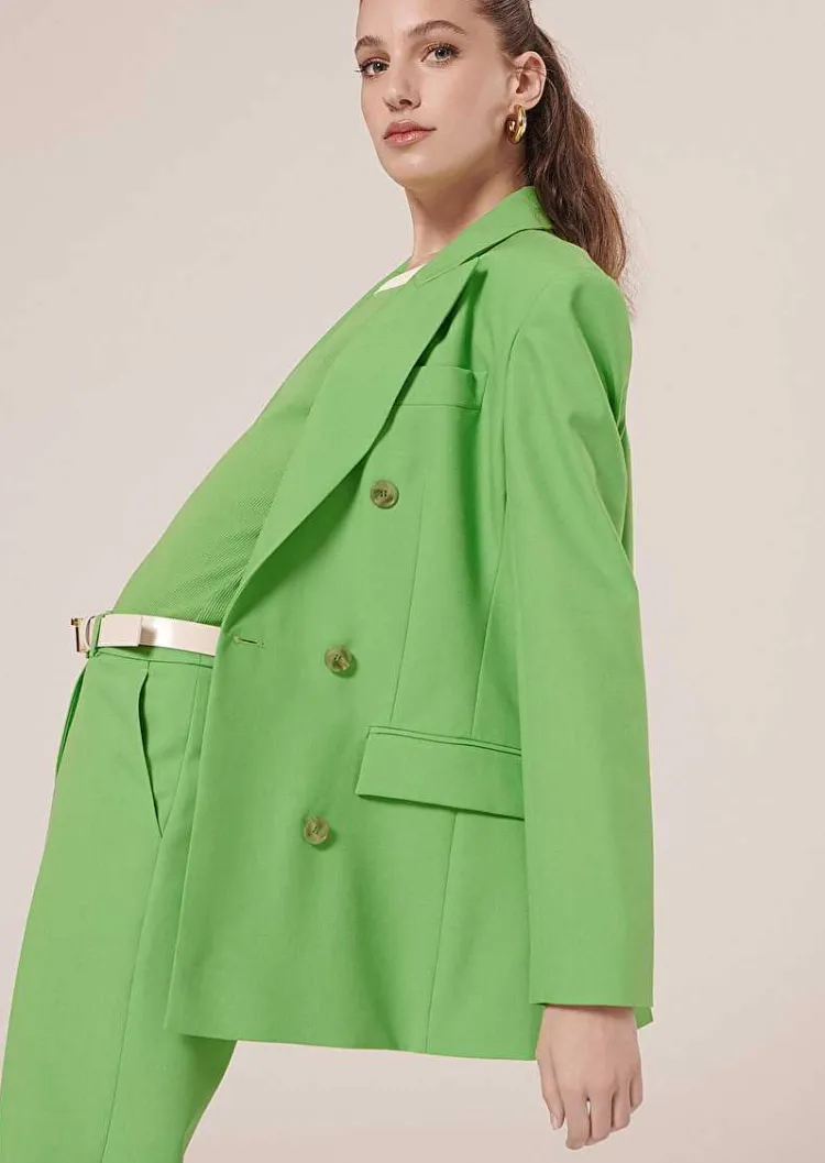 Veste De Costume En Laine Froide Vert Viola*TARA JARMON Hot