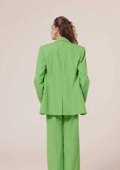 Veste De Costume En Laine Froide Vert Viola*TARA JARMON Hot