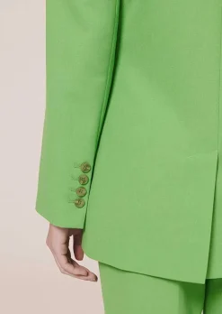 Veste De Costume En Laine Froide Vert Viola*TARA JARMON Hot