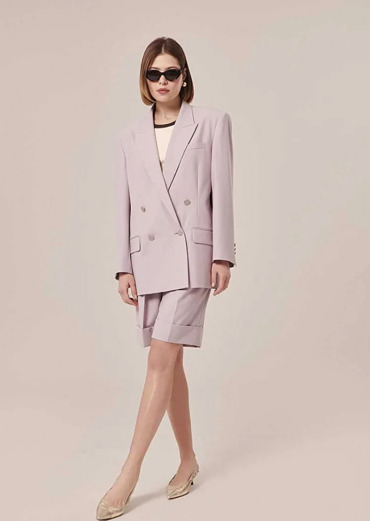 Veste De Costume En Laine Froide Violette Victoria*TARA JARMON Online