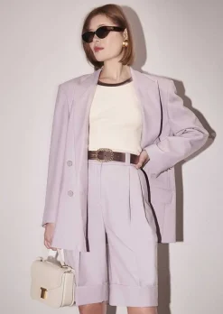 Veste De Costume En Laine Froide Violette Victoria*TARA JARMON Online