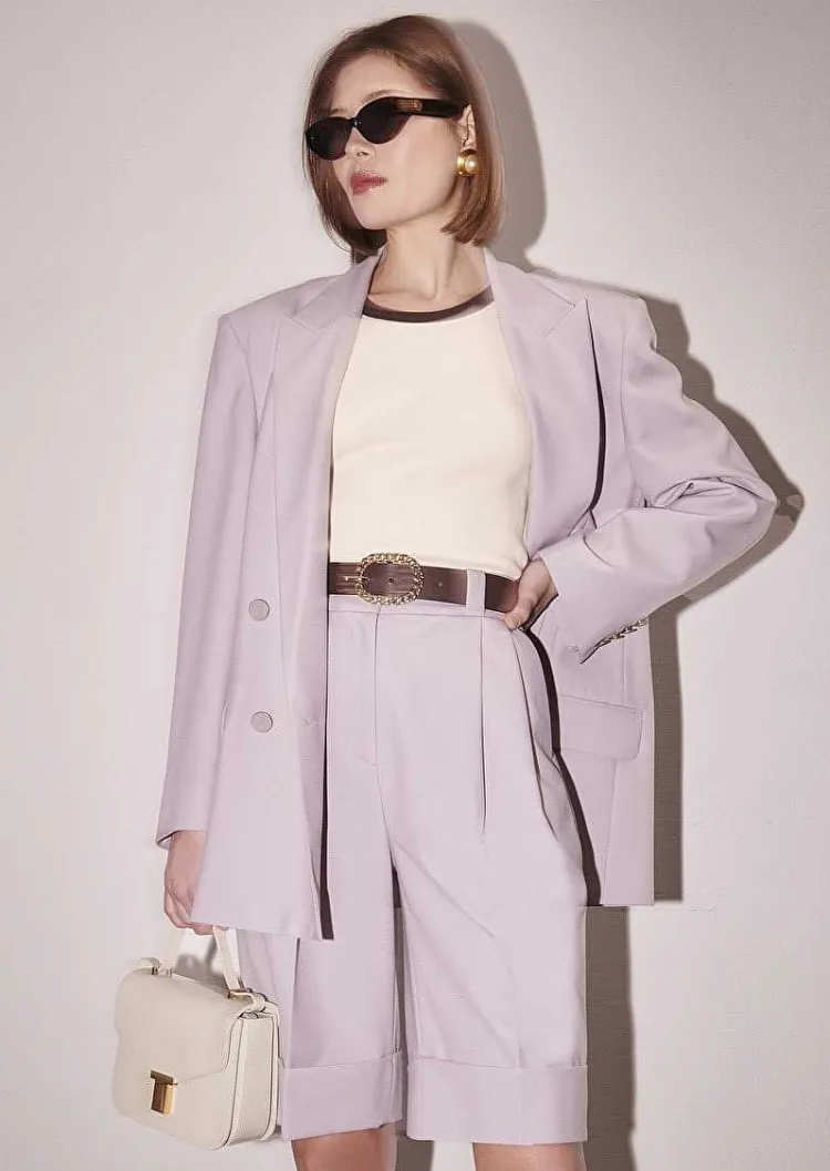 Veste De Costume En Laine Froide Violette Victoria*TARA JARMON Online