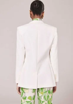Veste De Costume En Laine Froide Ecru Viola*TARA JARMON Sale