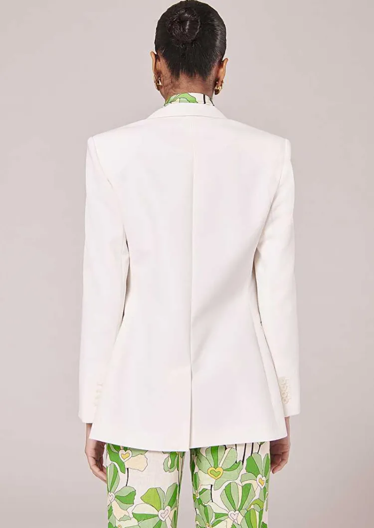 Veste De Costume En Laine Froide Ecru Viola*TARA JARMON Sale