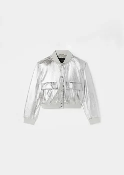 Veste En Cuir Argente Valma*TARA JARMON Outlet