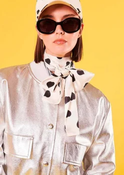 Veste En Cuir Argente Valma*TARA JARMON Outlet