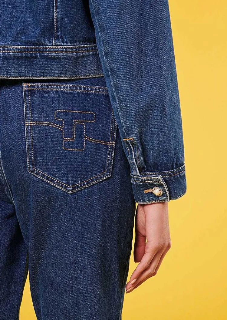 Veste En Jean Bleu Vicky*TARA JARMON Fashion