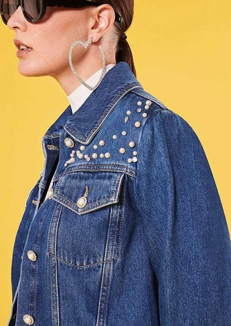 Veste En Jean Bleu Vicky*TARA JARMON Fashion