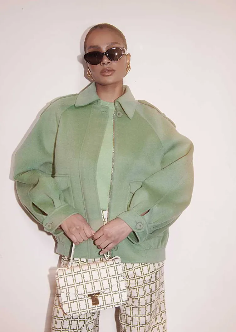 Veste En Laine Double Face Bethy Green*TARA JARMON Fashion