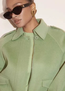 Veste En Laine Double Face Bethy Green*TARA JARMON Fashion