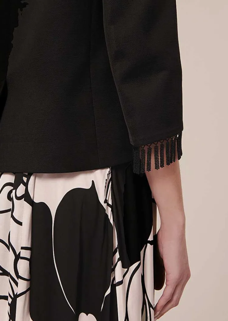 Veste Valensole En Satin Noir*TARA JARMON Best
