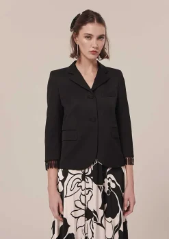 Veste Valensole En Satin Noir*TARA JARMON Best