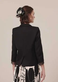 Veste Valensole En Satin Noir*TARA JARMON Best