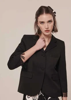 Veste Valensole En Satin Noir*TARA JARMON Best