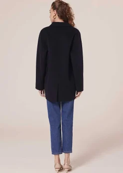Virgilio Veste En Laine Double Face Bleu Nuit*TARA JARMON Sale